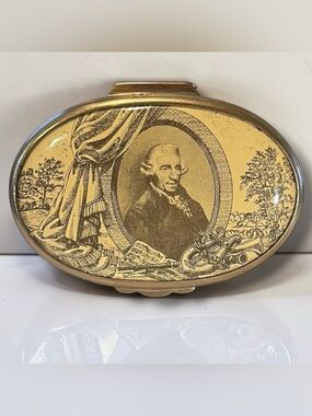 Vintage Cartier Bilston & Battersea Enamel Trinket Box Made in England No. 497